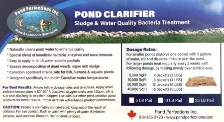 Pond Clarifier Label