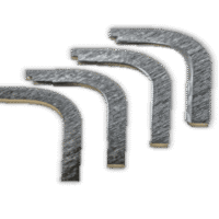L-shaped motor brackets for secure mounting and support.