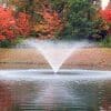 Kasco VFX Pond and Lake Fountain during fall season with vibrant foliage.
