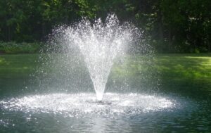 pond fountain